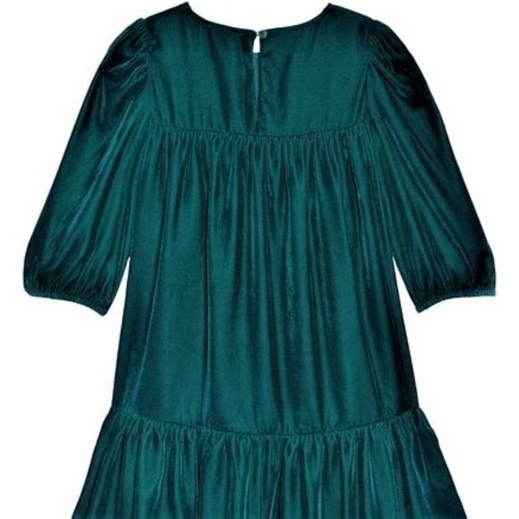 GIRLS sz5 VELVET PARTY DRESS NWT RUBY & BLOOM GREE - Picture 2 of 2
